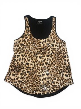 Y2K Sequin Leopard Cheetah Express Tank